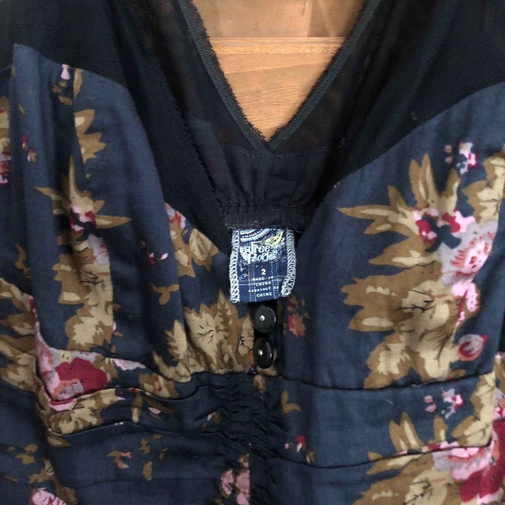 Mesh and Flower Free People Dress - Picture 2 of 3